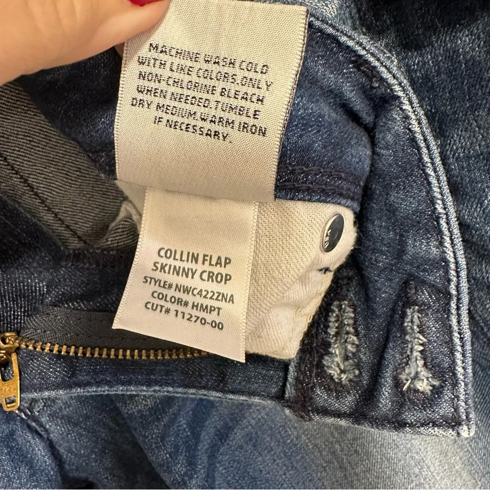 Hudson Collin Flap Skinny Jeans Crop Women’s Size 30 - Picture 7 of 7